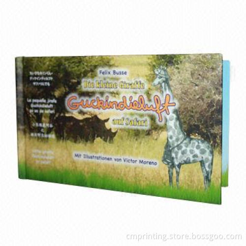 Hardcover book printing for Children, 200gsm matte artpaper and matte varnishing for whole book